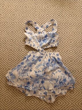 Blue Floral Dress